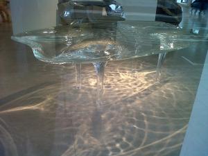 One of Zaha Hadid's  Liquid Glacial tables.